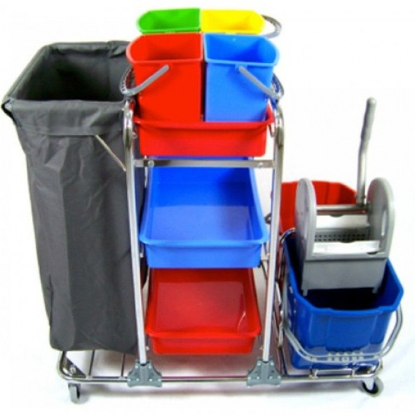 ECRİN - Krom Kat Temizlik Arabası - 2