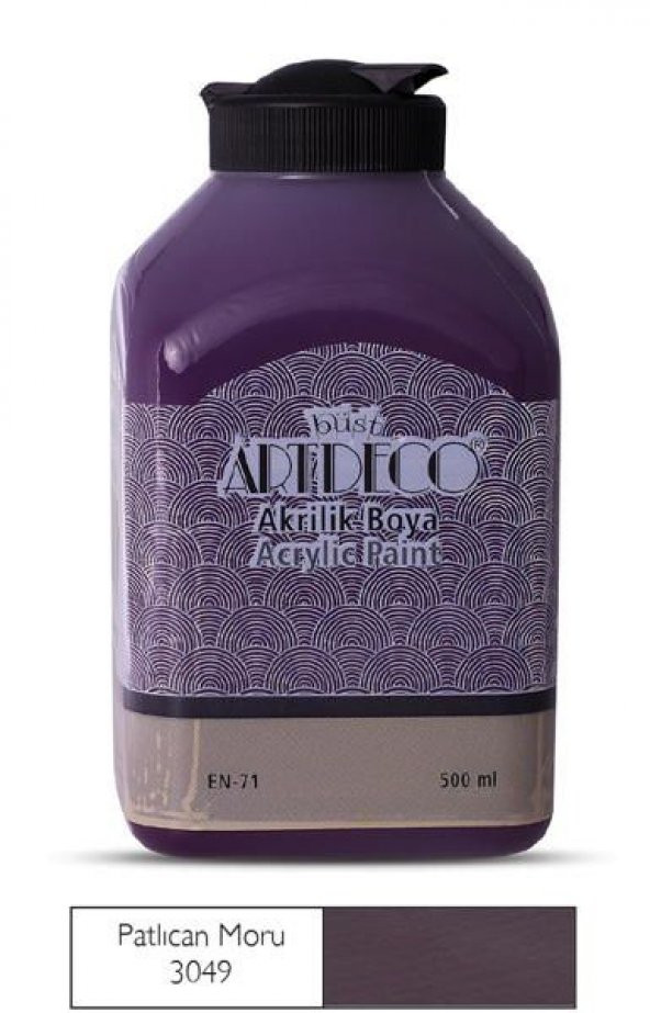 Artdeco Akrilik Boya 500 ml. 3049 PATLICAN MORU