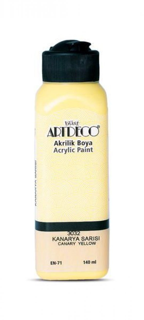 Artdeco Akrilik Boya 140 ml. 3032 KANARYA SARI