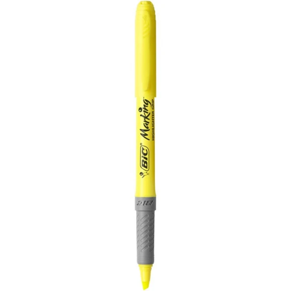 Bic Marking Highlighter Grip Fosforlu Kalem Sarı