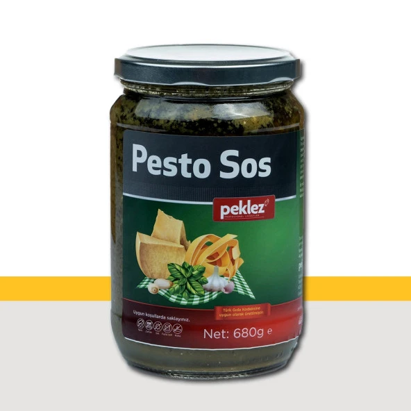 Pesto Sos 680 Gr Cam Şişe de