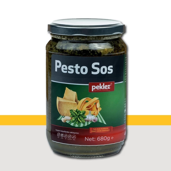 Pesto Sos 680 Gr Cam Şişe de