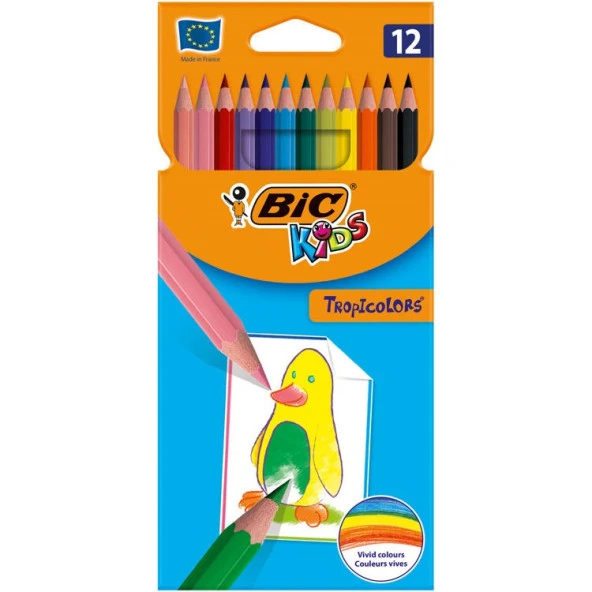 Bic Kids Tropicolor Kuru Boya Kalemi 12 Renk