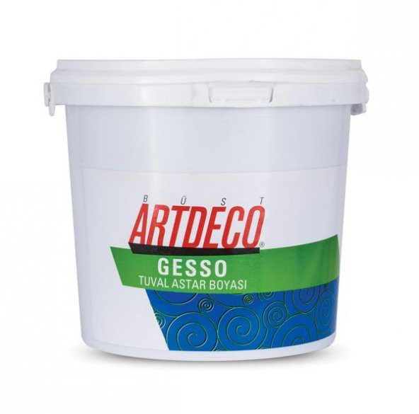 Artdeco SİYAH Gesso Tuval Astar Boyası 1000 ml.