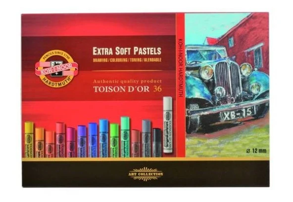 Koh-i Noor Toison Dor Extra Soft Pastel Boya (Kalın) 36 Renk