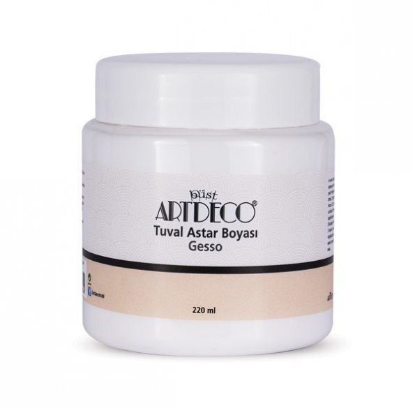 Artdeco BEYAZ Gesso Tuval Astar Boyası 220 ml.
