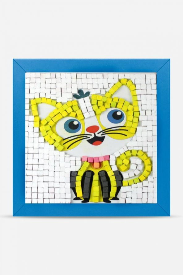 19 I Çocuk Ahşap Çerçeveli Seramik Mozaik Set 20x20 cm - 5