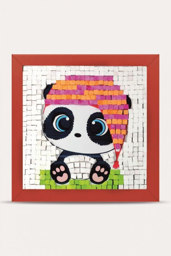 20 I Çocuk Ahşap Çerçeveli Seramik Mozaik Set 20x20 cm - 5