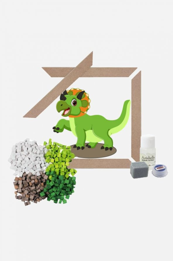 26 I Çocuk Ahşap Çerçeveli Seramik Mozaik Set 20x20 cm - 4