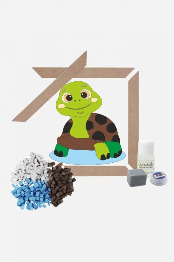 28 I Çocuk Ahşap Çerçeveli Seramik Mozaik Set 20x20 cm - 4