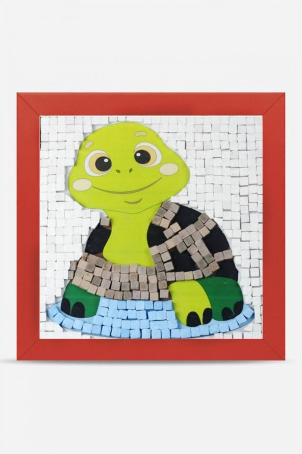 28 I Çocuk Ahşap Çerçeveli Seramik Mozaik Set 20x20 cm - 5