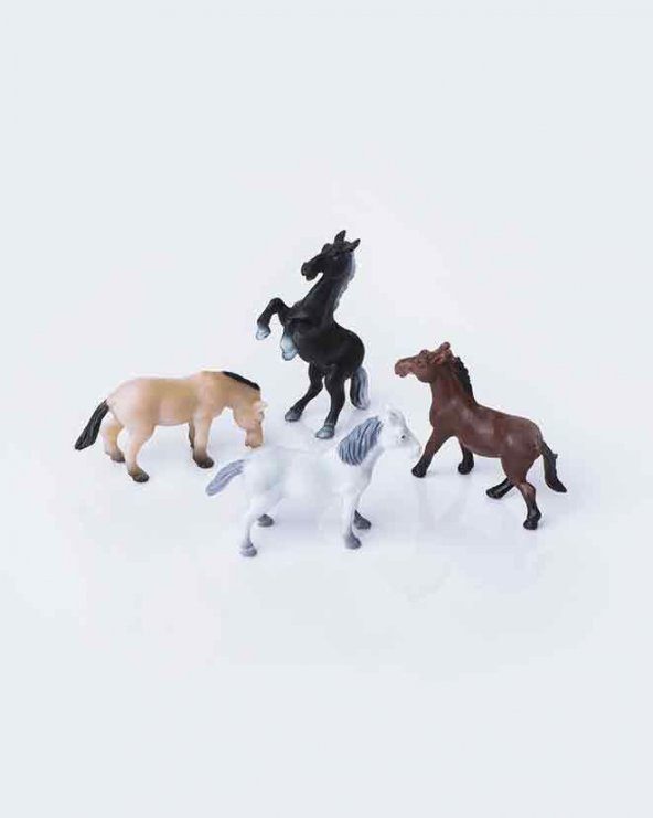 Yarış Atı Figürü 1/50 3 Adet