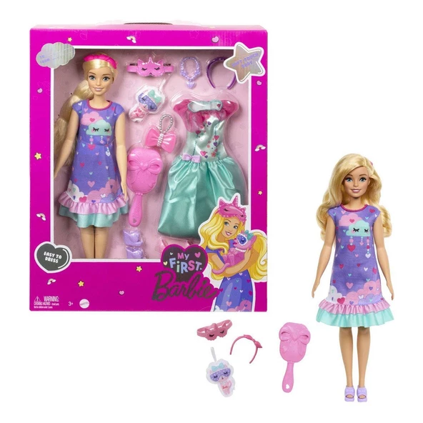 HMM66 My First Barbie - İlk Barbie Bebeğim - Delüks Bebek - 6