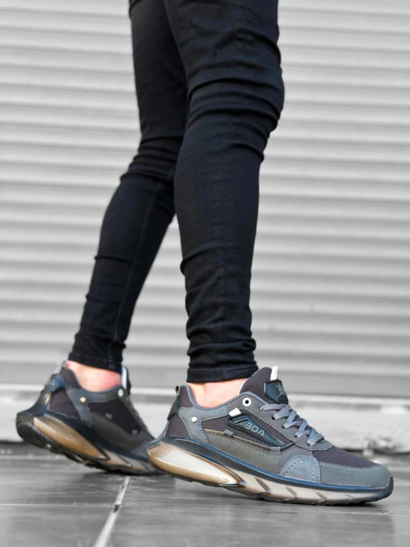 BA0313 Balon Taban Rahat Casual Füme Erkek Ayakkabısı - Resim 2