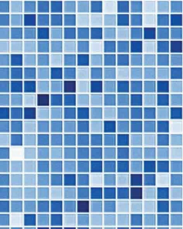 Mavi Karton Banyo Fayansı 1/50 3 Adet