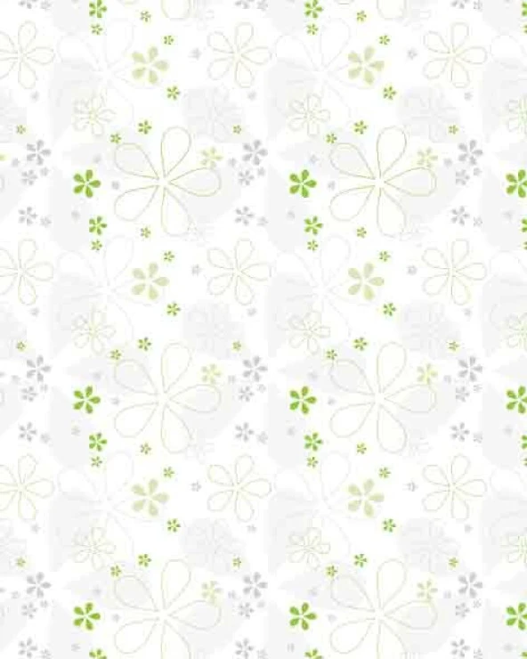 Çiçek Desenli Duvar Kağıdı 1/50 3 Adet