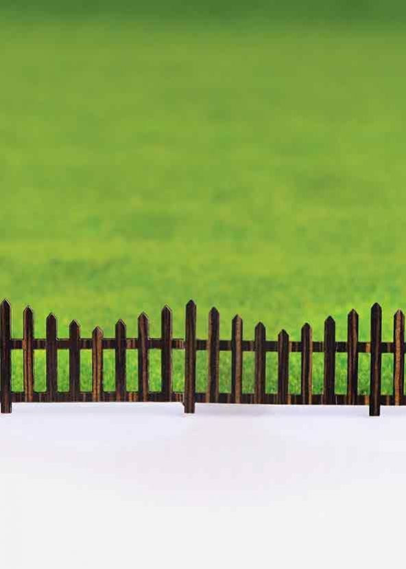 Ahşap Villa Çit 1/50 2 Adet