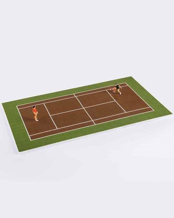 İnsan Figürleri ve Tenis Oyun Alanı 1/75 2 Adet