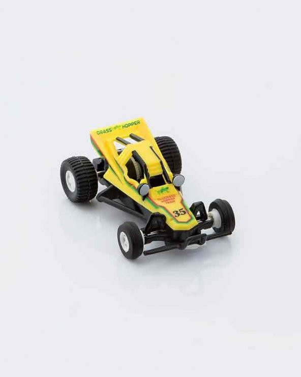 Sarı Yarış Arabası 1/75-1/100 2 Adet