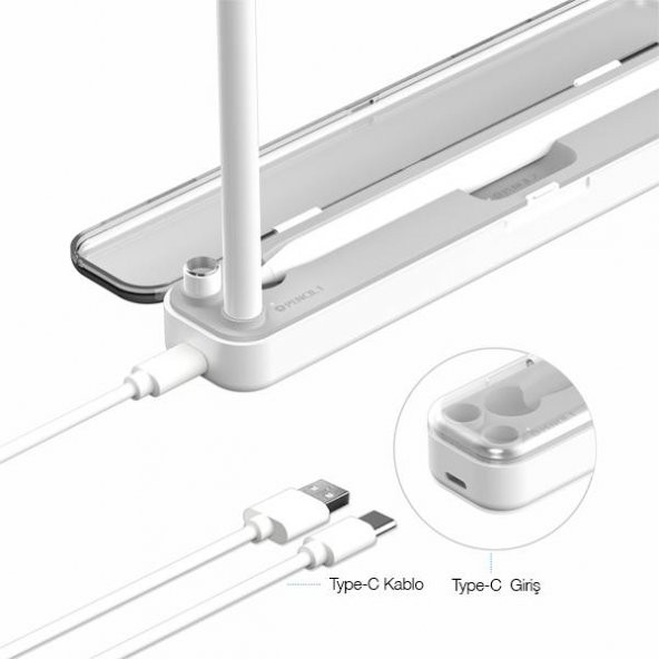 Coofbe Taşınabilir Şarjlı Apple Pencil Kalem Şarj Kutusu Apple Pencil 1-2. Nesil Şarjlı Kalem Kutusu - 4