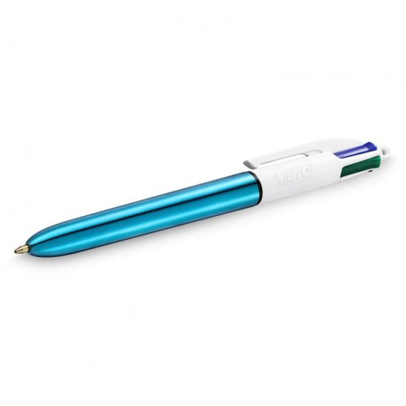 Bic 4 Colours Shine 4 Renk Tükenmez Kalem Mavi Gövde