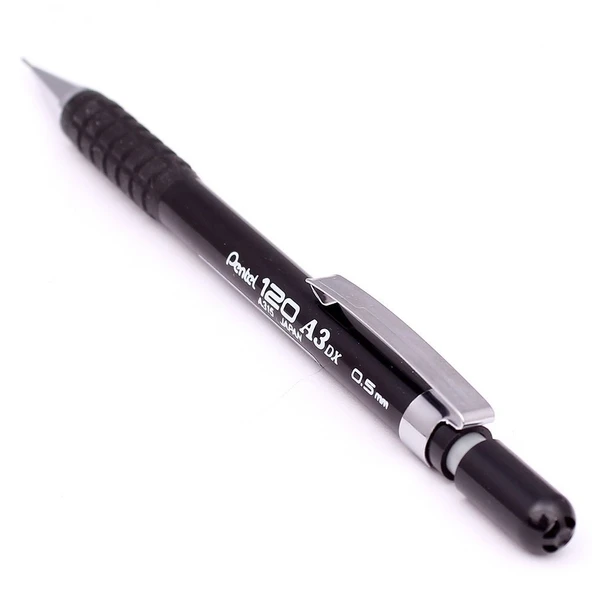 Pentel 120 A3dx 0.5 Mekanik Kurşun Kalem SİYAH