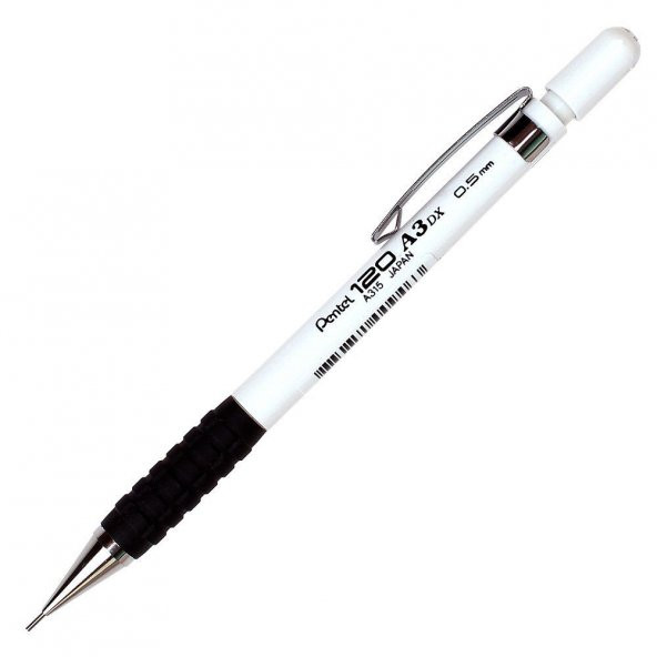 Pentel 120 A3dx 0.5 Mekanik Kurşun Kalem BEYAZ