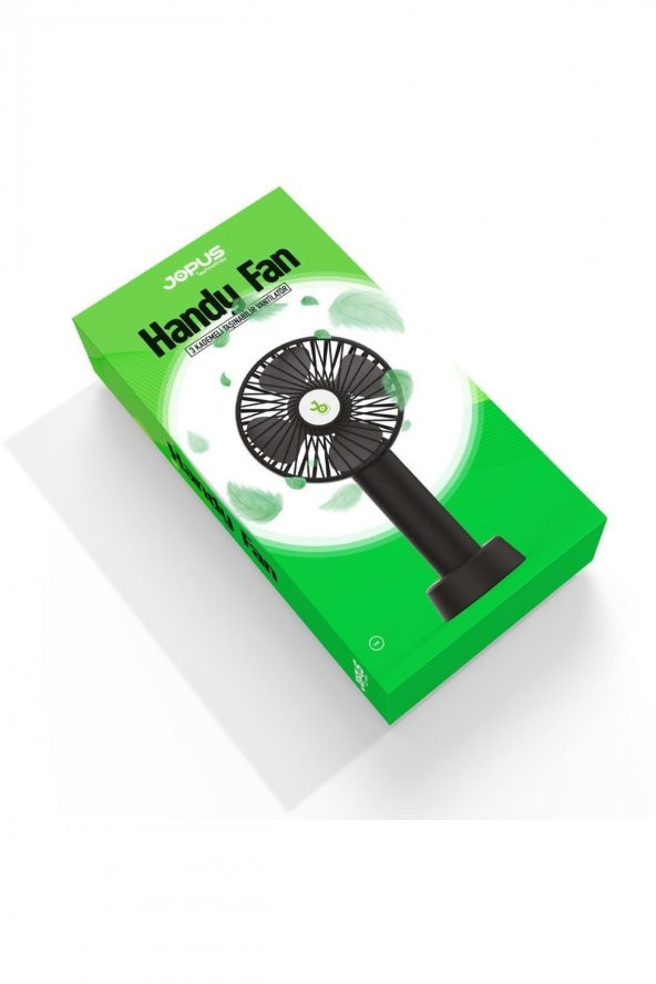 Masaüstü Yüksek Hızlı Şarjli Mini Fan Handy Jo-mf03 Beyaz