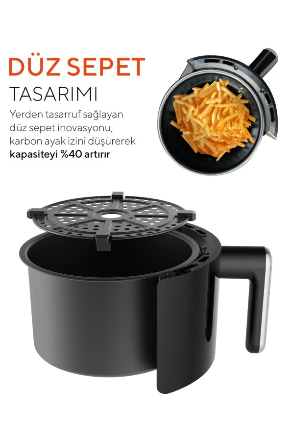 Kumtel Fastfryer 2 Litre ( Yağsız Fritöz Airfryer) Haf-05 - 8