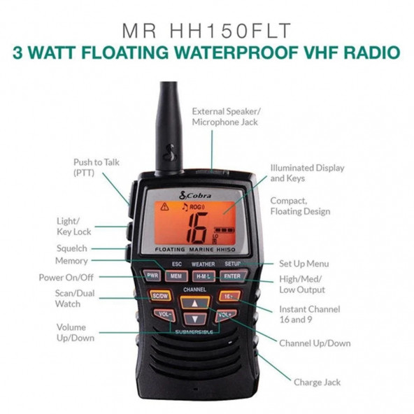 Aselsan Cobra MR HH150 EU VHF El Telsizi - 8