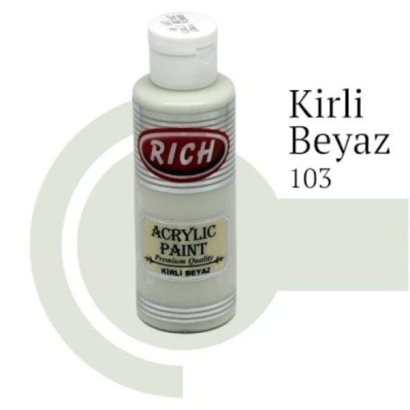 Rich Master Akrilik Boya 120 cc. 103 Kirli Beyaz