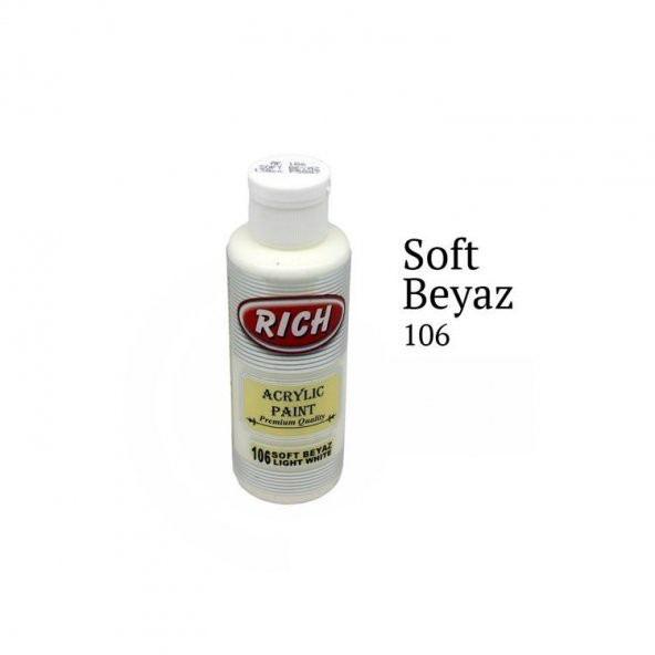Rich Master Akrilik Boya 120 cc. 106 Soft Beyaz