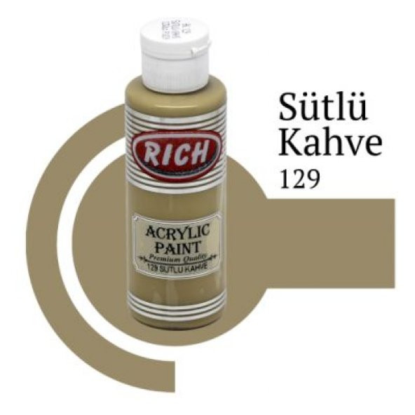 Rich Master Akrilik Boya 120 cc. 129 Sütlü Kahve