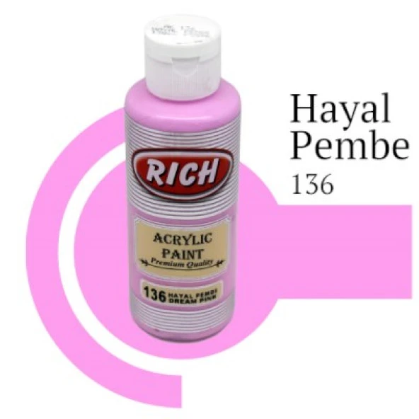 Rich Master Akrilik Boya 120 cc. 136 Hayal Pembe