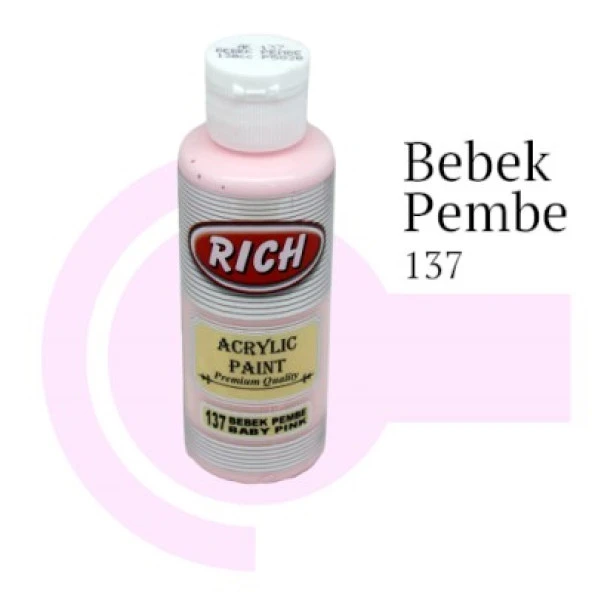 Rich Master Akrilik Boya 120 cc. 137 Bebek Pembe