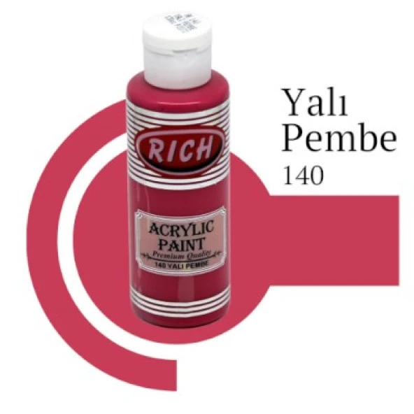 Rich Master Akrilik Boya 120 cc. 140 Yalı Pembe