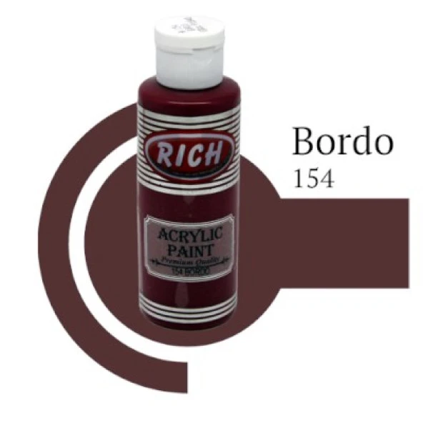 Rich Master Akrilik Boya 120 cc. 154 Bordo