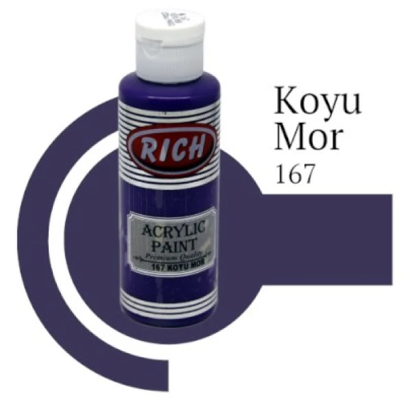 Rich Master Akrilik Boya 120 cc. 167 Koyu Mor