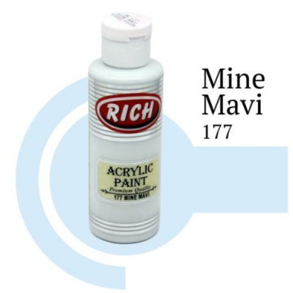 Rich Master Akrilik Boya 120 cc. 177 Mine Mavi