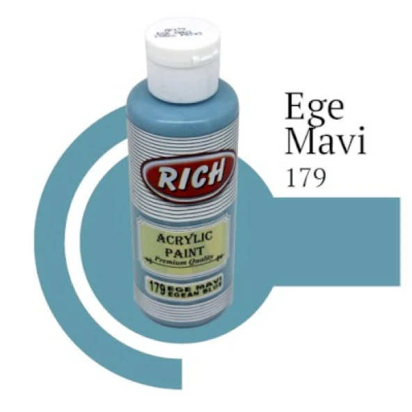 Rich Master Akrilik Boya 120 cc. 179 Ege Mavi
