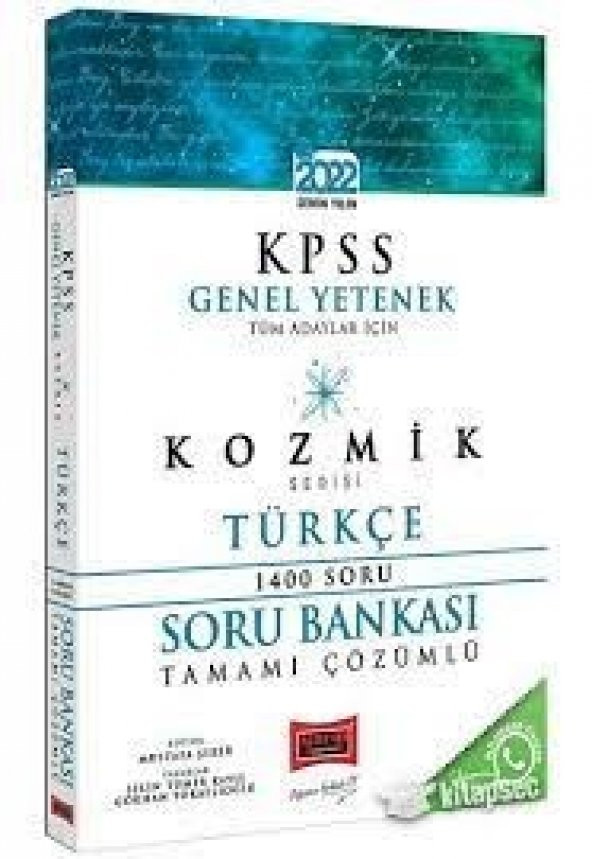 2022 KPSS Tüm Adaylar İçin Genel Yetenek Kozmik Serisi Tamamı Çözümlü Türkçe Soru Bankası Yargı