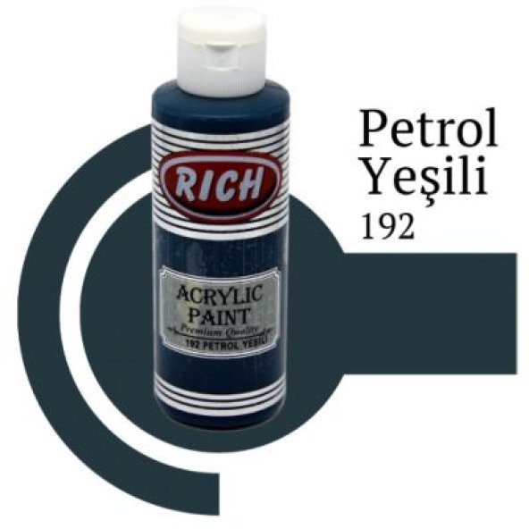 Rich Master Akrilik Boya 120 cc. 192 Petrol