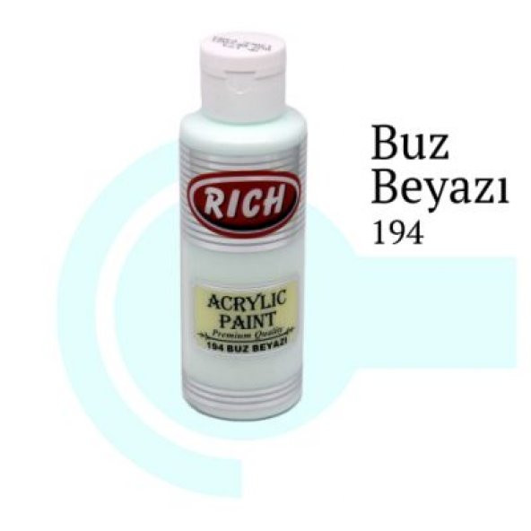 Rich Master Akrilik Boya 120 cc. 194 Buz Beyazı