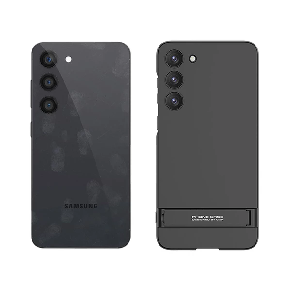 Galaxy S23 Kılıf Zore Kamera Korumalı Dikey Standlı Ays Kılıf - Resim 9