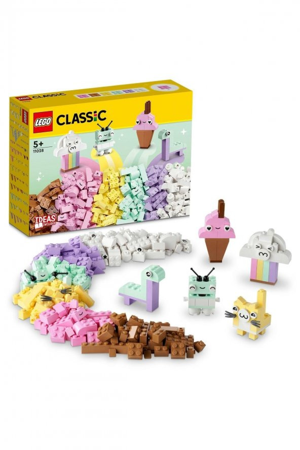 Lego Classic 11028 Yaratıcı Pastel Eğlence - 5 Yaş ve Üzeri Çocuklar için Yapım Seti (333 Parça)