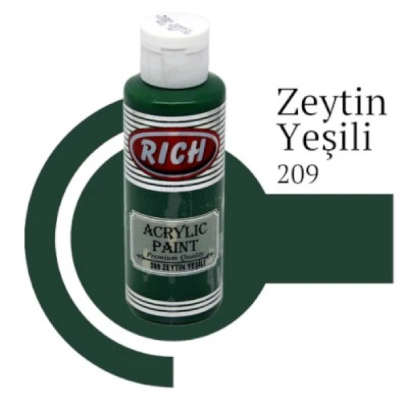 Rich Master Akrilik Boya 120 cc. 209 Zeytin Yeşili