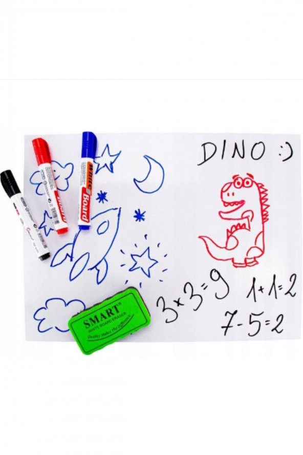 Kırmızı Tahta Kalemi, Beyaz Tahta Kalemi, Akıllı Kağıt Kalemi, Işaretleme Kalemi Yazı Tahtası Kalemi - Resim 2