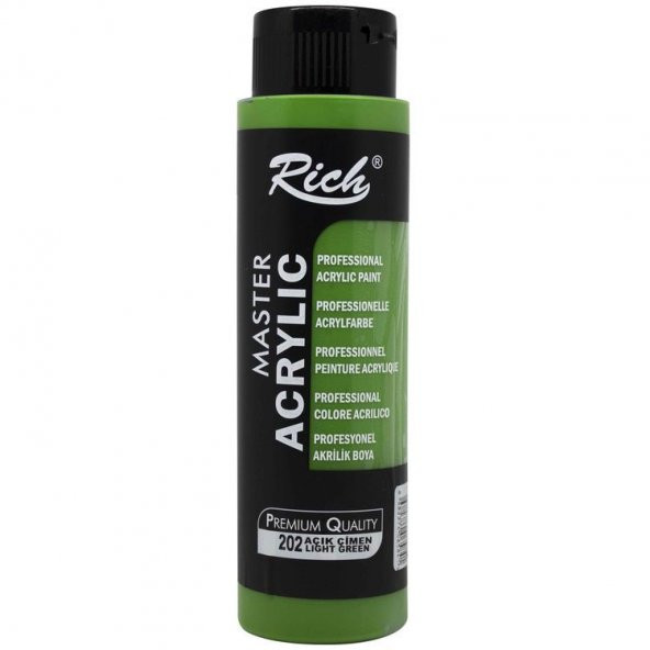 Rich Master Akrilik Boya 500 cc. 202 AÇIK ÇİMEN ürün görseli 1