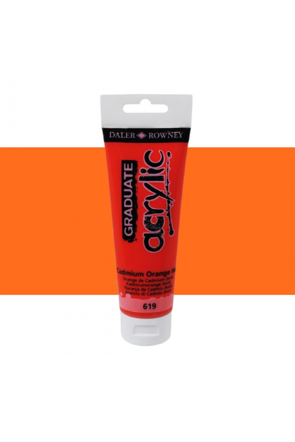 Daler Rowney Graduate Akrilik Boya 120ml 619 Cadmium Orange Hue