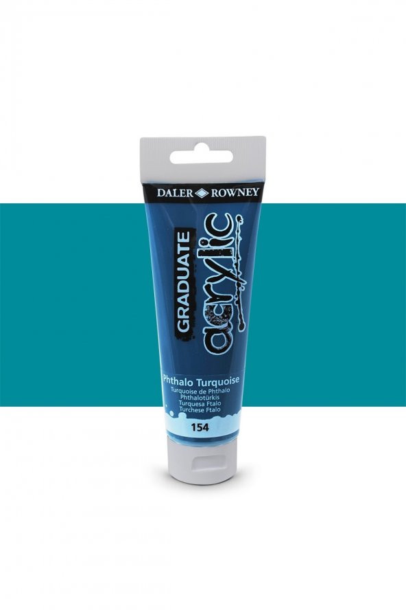 Daler Rowney Graduate Akrilik Boya 120ml 154 Phthalo Turquoise